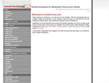 Tablet Screenshot of email-forms.com